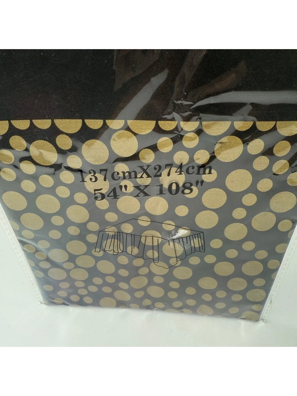 Lot of 16 Polka Dot Plastic Decorative Tablecloth Thicked Waterproof & Oilproof